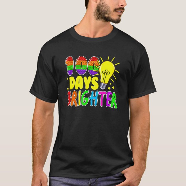 Camiseta Brinquedo Fidget 100 Dias De Pop Da Escola Ti 100  (Frente)
