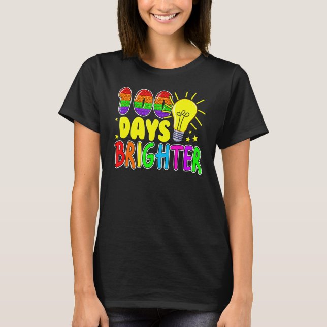 Camiseta Brinquedo Fidget 100 Dias De Pop Da Escola Ti 100  (Frente)