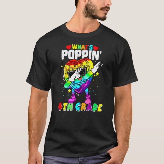 Camiseta Brinquedo Fidget O que é o 4º ano de escala 100º d (Frente)