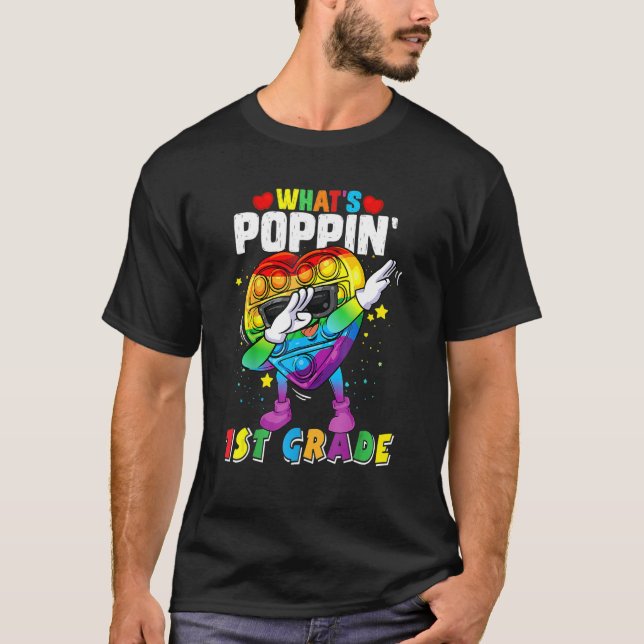 Camiseta Brinquedo Fidget O que é Poppin 1rua Grau 100º Dia (Frente)