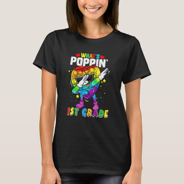 Camiseta Brinquedo Fidget O Que É Poppin 1rua Grau 100º Dia (Frente)