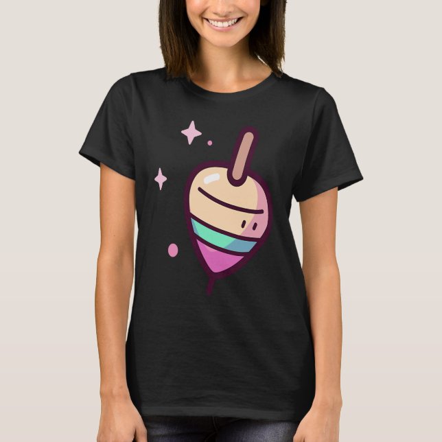Camiseta Brinquedo giratório superior (Frente)