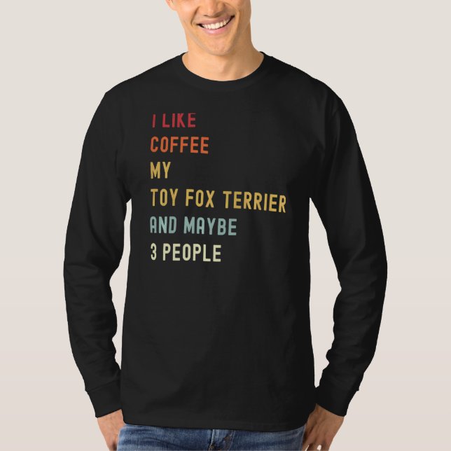 Camiseta Brinquedo, Raposa Terrier, Cachorro E Café (Frente)
