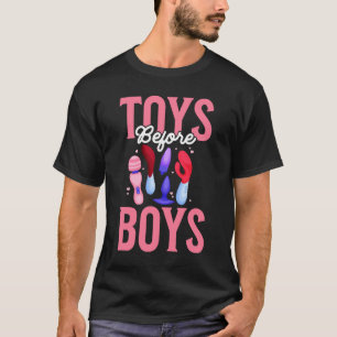 Camiseta Brinquedos antes de Meninos Humor Adulto Mulheres 
