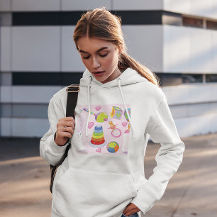 Camiseta Brinquedos bebês e essenciais para a enfermaria