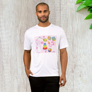 Camiseta Brinquedos bebês e essenciais para a enfermaria