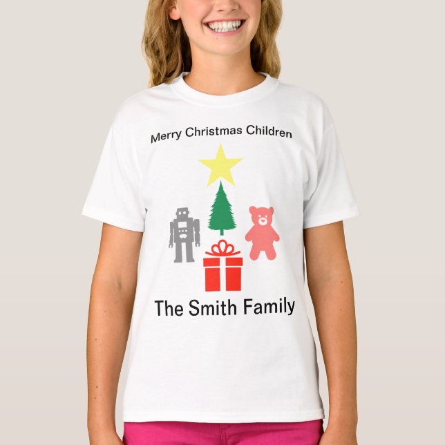 Camiseta Brinquedos e presentes de Natal (Frente)