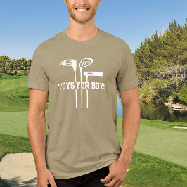 Camiseta Brinquedos Engraçados de Golf para Rapazes e Golf 