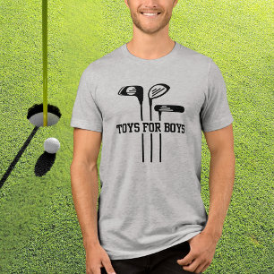 Camiseta Brinquedos Engraçados de Golf para Rapazes e Golf