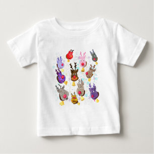 Camiseta Brinquedos engraçados e coloridos de Natal com Be