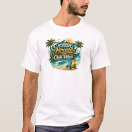 Camiseta Brisa do Oceano e Vibrações Relaxantes