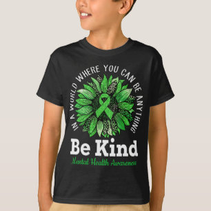 Camiseta Brisa Verde Brisa Sunflower Mental Health Awarenes