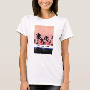Camiseta Brisbane Austrália - Souvenir das Férias Sunset
