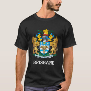 Camiseta Brisbane casaco de armas poster