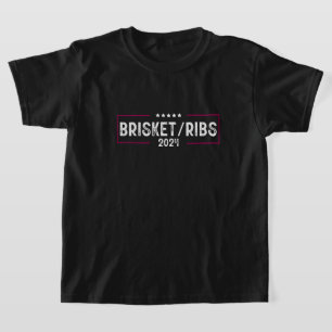 Camiseta Brisket Ribs 2024 Barbecue Eleição Política