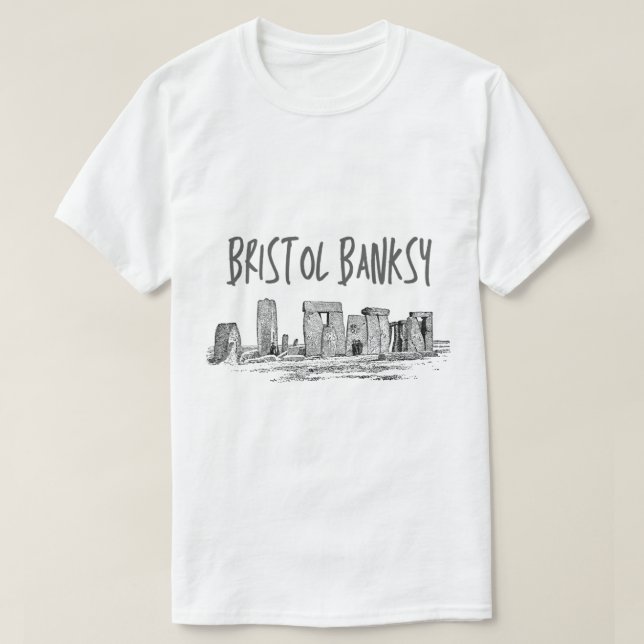 Camiseta Bristol Banksy , Bristol Banksy Graphic , Gift Fo (Frente do Design)