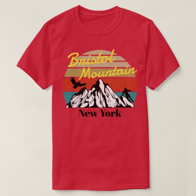 Camiseta Bristol Mountain ski Nova Iorque (Frente do Design)