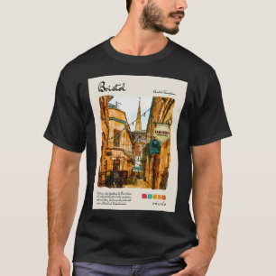 Camiseta Bristol Vintage Watercolor Viagem