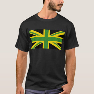 Camiseta Britânico - bandeira jamaicana 
