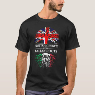 Camiseta Britânico Crescido Com Raízes Iranianas Reino Unid