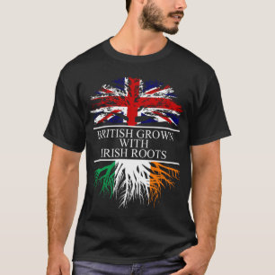 Camiseta Britânico cultivado com raízes irlandesas pavilh