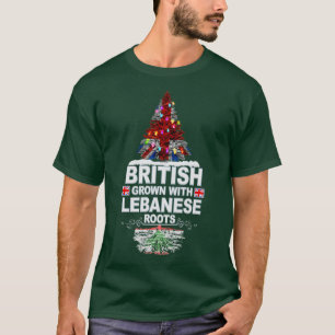 Camiseta Britânicos crescem com as raízes libanesas doando 