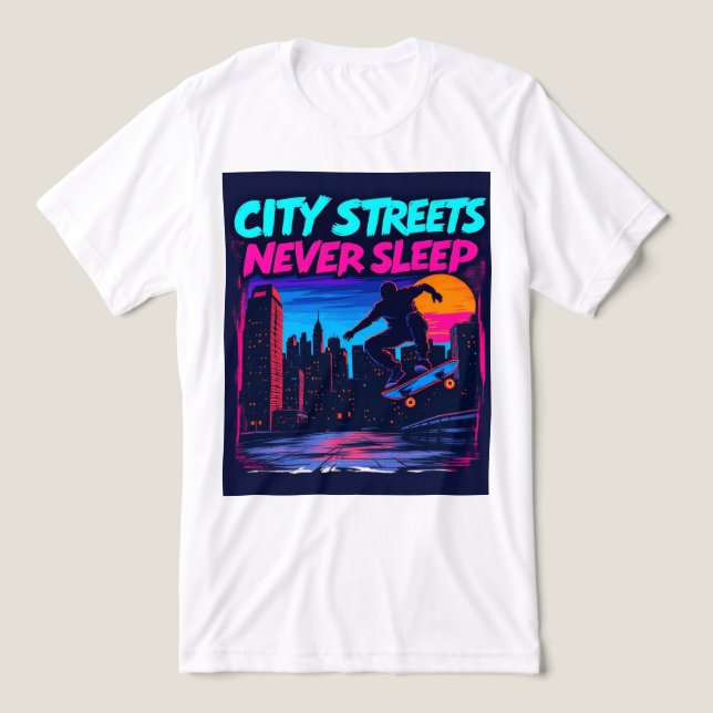 Camiseta Brite-T Ciry Streets Never Sleep 0019036 (Design frontal)