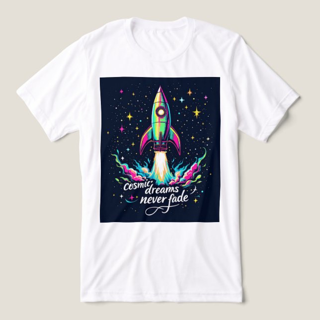 Camiseta Brite-T Cosmic Dreams Never Fade 0018882 (Design frontal)