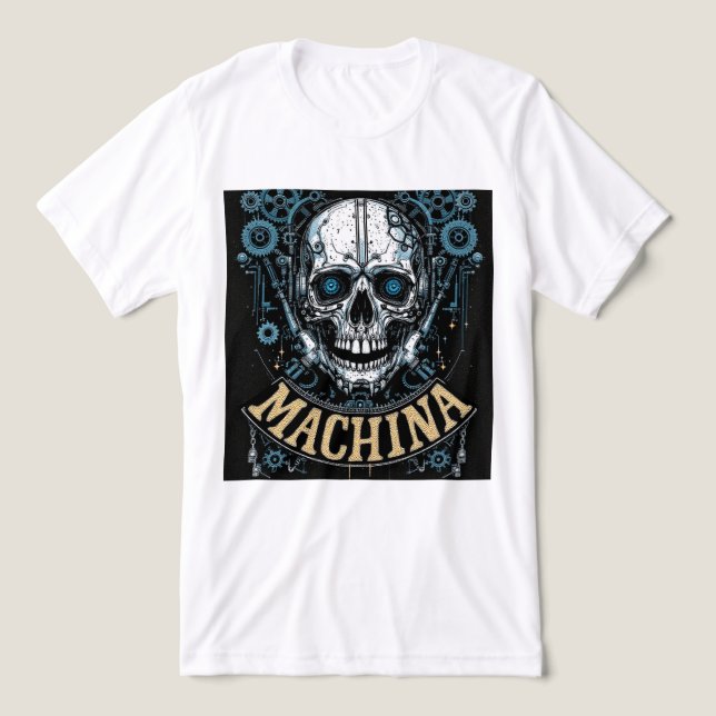 Camiseta Brite-T Machina Skull 0018991 (Design frontal)