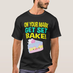 Camiseta British Baking Show S Get Set Assar Off