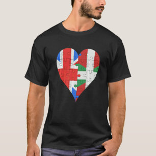Camiseta British Basque Flag Heart