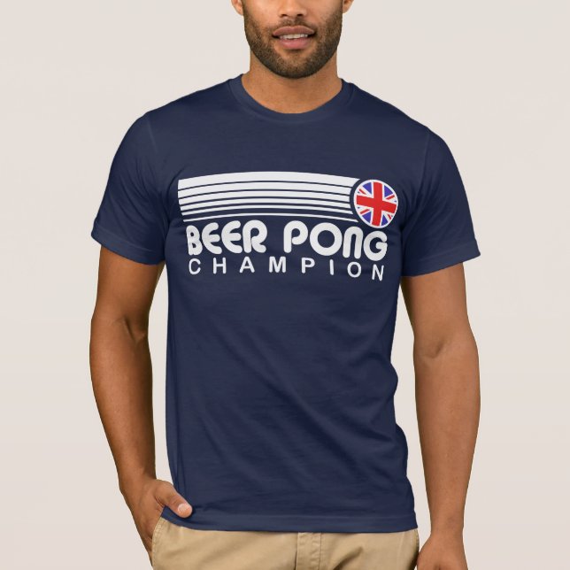Camiseta British Beer Pong Champion (Frente)
