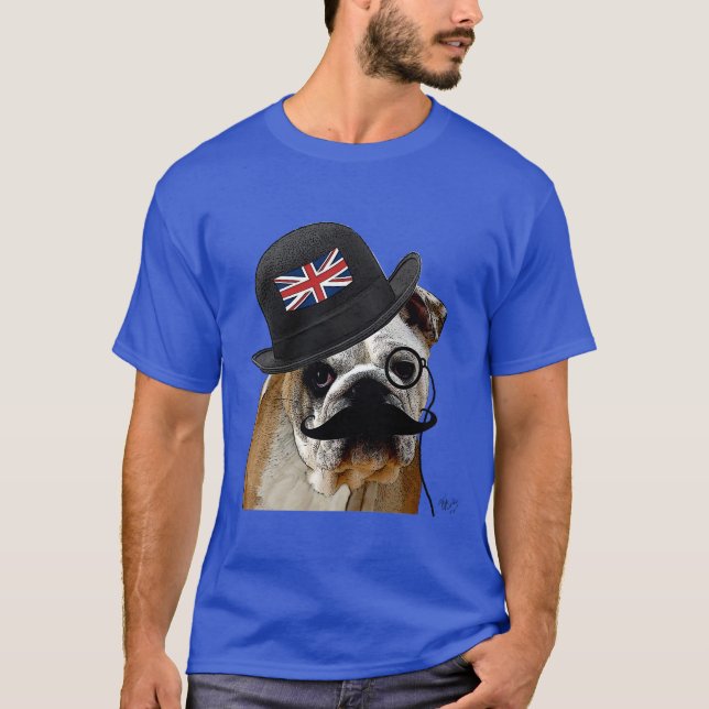 Camiseta British Bulldog e Bowler Hat (Frente)