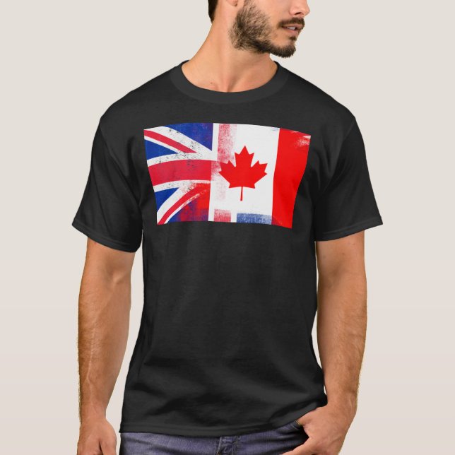 Camiseta British Canada Half Canada Half UK Flag Essentia (Frente)