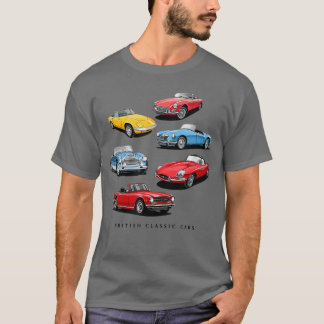 Camiseta British Classic Sports Car Collection vintage