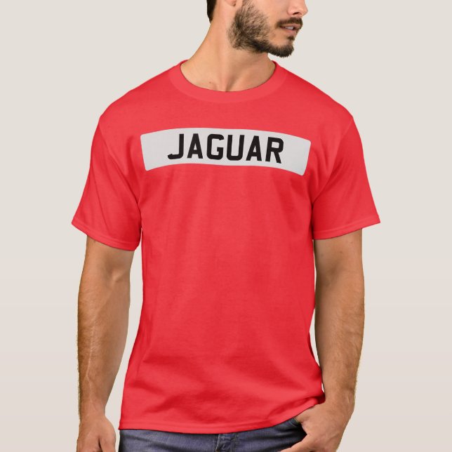 Camiseta British Classic Sports Car Jaguar White Registrati (Frente)
