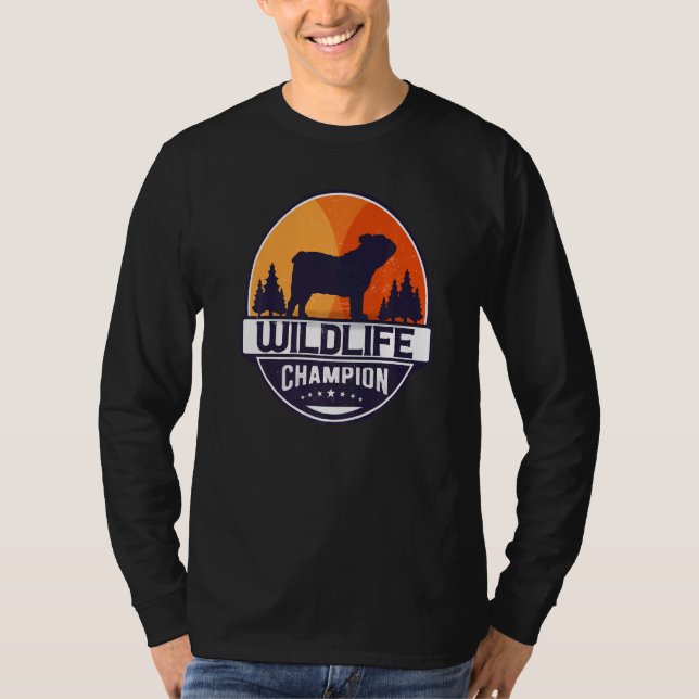 Camiseta British English Bulldog Retro (Frente)