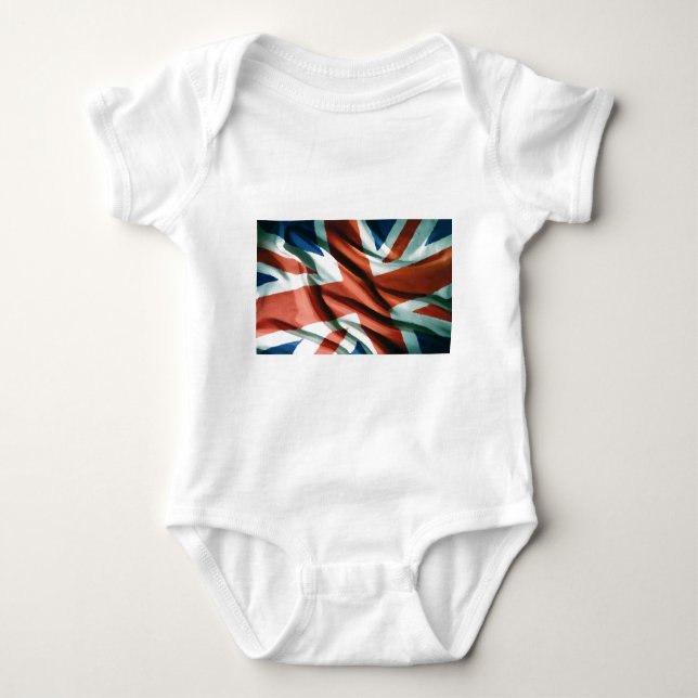 Camiseta British Flag Pop Art (Frente)
