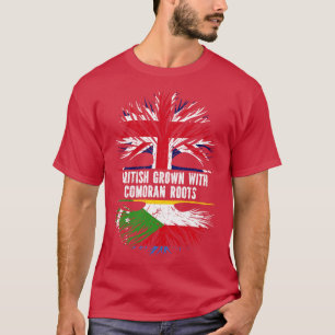 Camiseta British Grown com Comoran Roots UK Flag Inglaterra