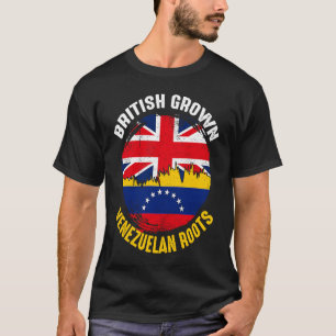 Camiseta British Grown Venezuela Roots Vintage Flags for M