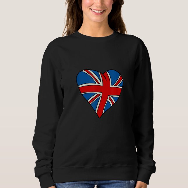 Camiseta British heart shaped flag (Frente)