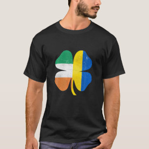Camiseta British Irish Shamrock Ucrânia Irlanda Rua Patric