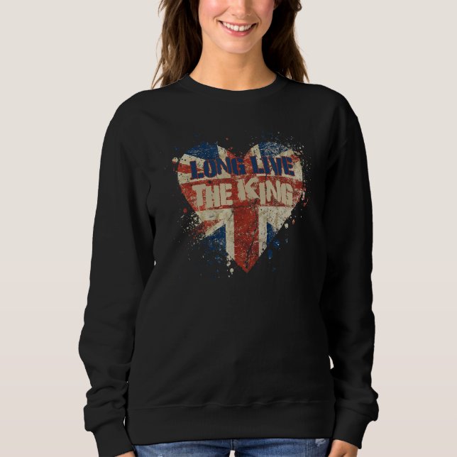 Camiseta British King Long Live The King God Save The King  (Frente)