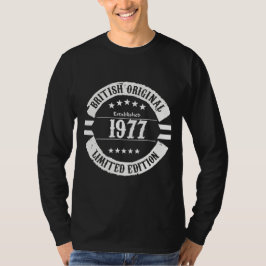 Camiseta British Original 1977, edição limitada!