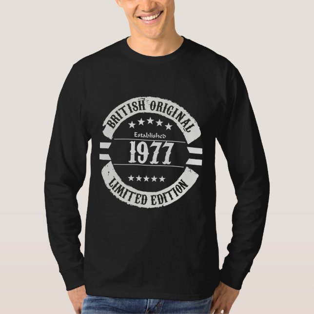 Camiseta British Original 1977, edição limitada! (Frente)