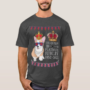 Camiseta British Queen Platinum Jubilee Souvenir Union Jack