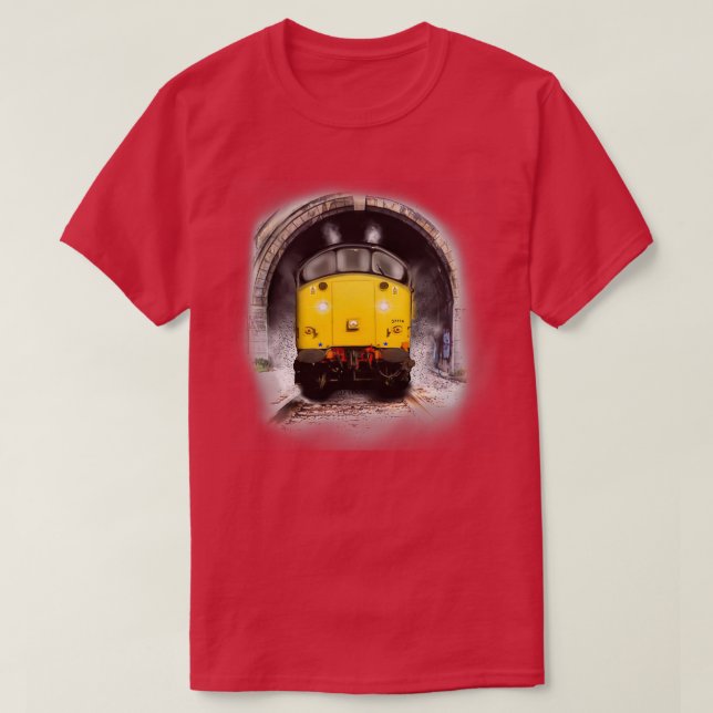 Camiseta British Rail Classe 37 Loco design por MotorManiac (Frente do Design)