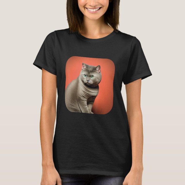 Camiseta British Shorthair Cat 3 (Frente)