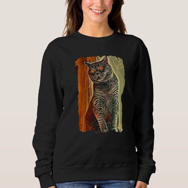 Camiseta British Shorthair Cat Cute Cats Mom And Cat Dad (Frente)