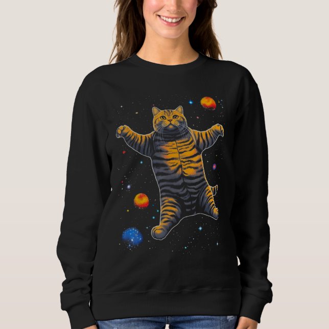 Camiseta British Shorthair Cat in Space (Frente)